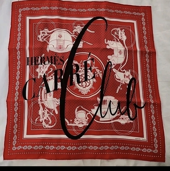 Hermes Silk Scarf 55cm Ex Libres Carre Club Grygkar Barret Limited RARE - Picture 1 of 5
